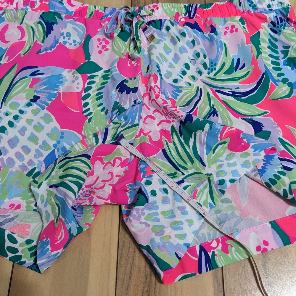 EUC! Lilly Pulitzer Katia Shorts Multi Raise The Bar Size XL - Picture 7 of 13